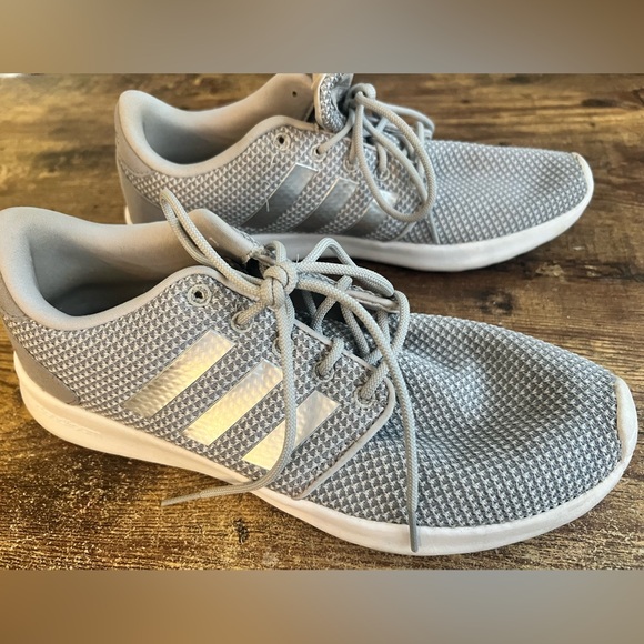 adidas Shoes - Adidas Women’s Gray and Silver Running Shoes with Cloud Foam, size 9